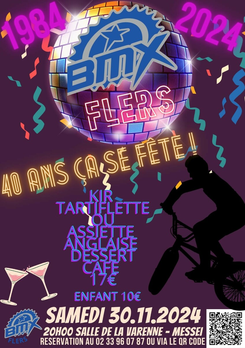 SOIREE DANSANTE 40 ANS BMX CLUB DE FLERS