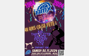 SOIREE DANSANTE 40 ANS BMX CLUB DE FLERS